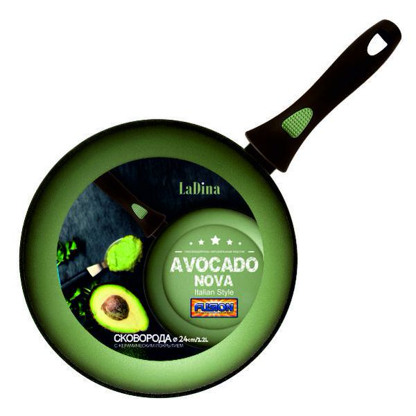 Сковорода AVOCADO алюминиевая с антипригарным керамическим покрытием Д24см 70024/6