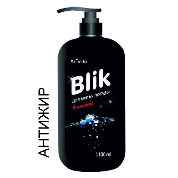 "BLIK" Средство д/посуды 1100мл АНТИЖИР доз. 0550/12