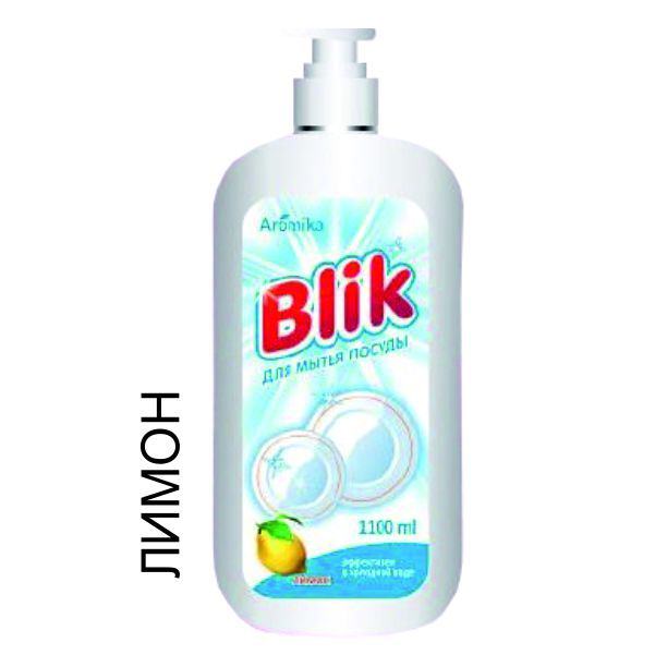 "BLIK" Средство д/посуды 1100мл Лимон флип-топ 0543/12