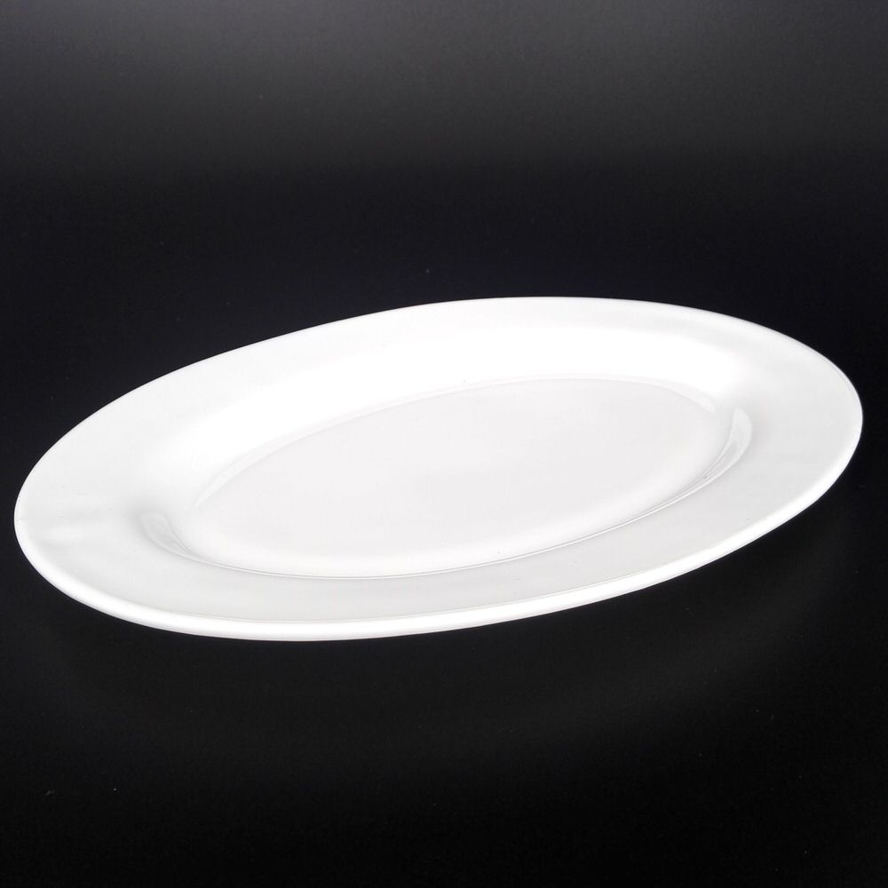 Блюдо стеклокерамическое овальное белое 10" PYP 100T3830/48/6