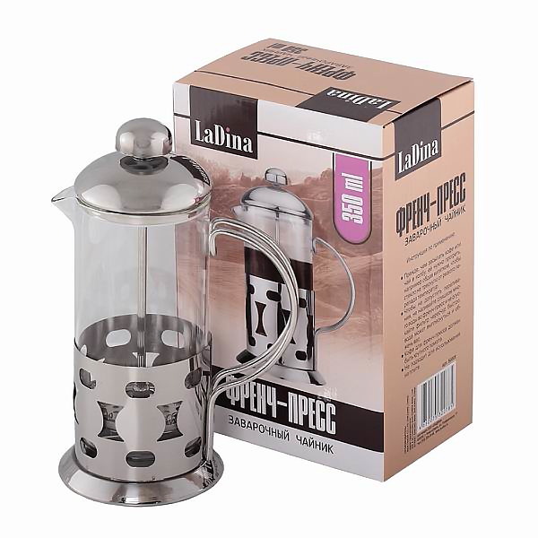 Френч пресс заварочный чайник 350 ml артикул 50005/24
