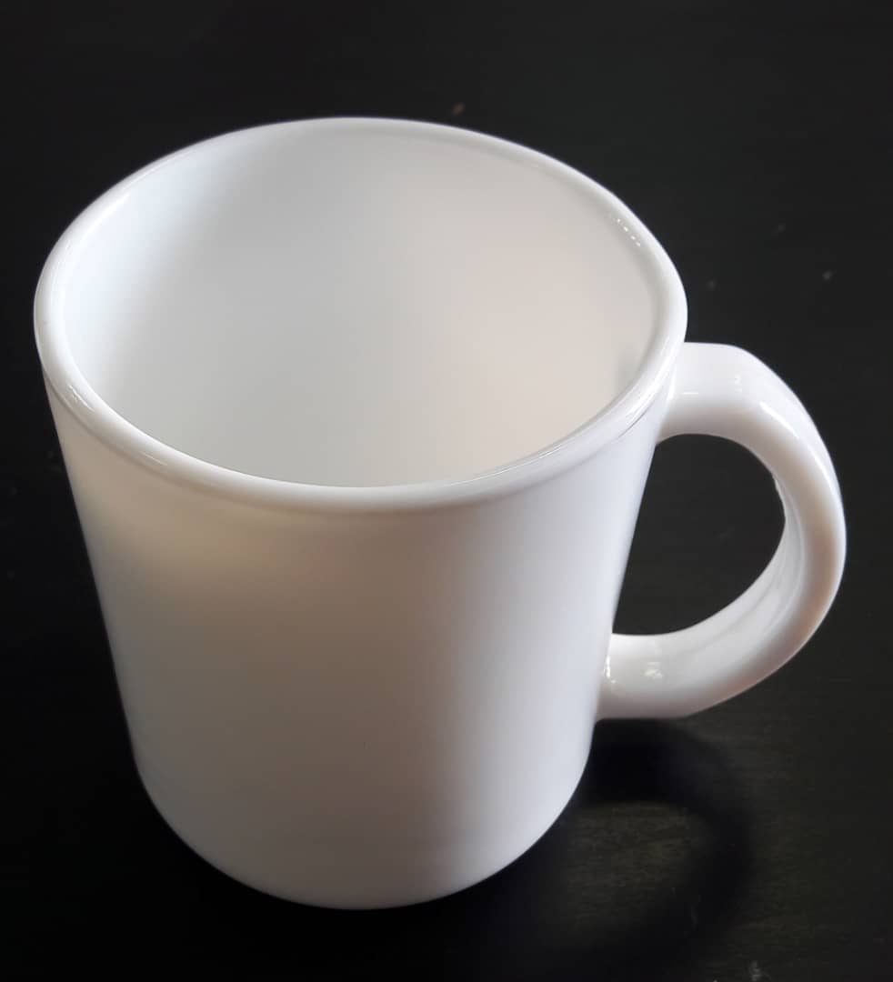Кружка стеклокерамическая 230 ml № m230s(белая)/60/6