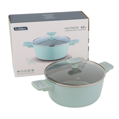 Кастрюля LaDina с керамическим покрытием 24 см 53024/6