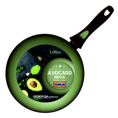 Сковорода AVOCADO алюминиевая с антипригарным керамическим покрытием Д26см 70026/6