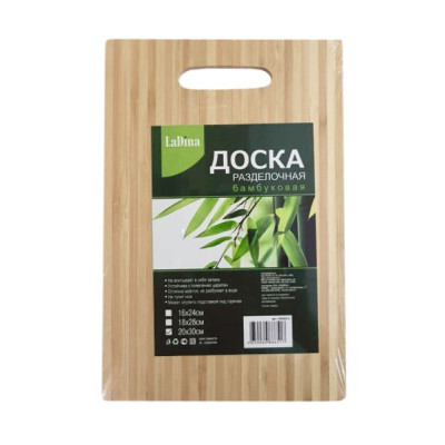 Доска разделочная бамбук 18*28, арт. 100302-2 /60