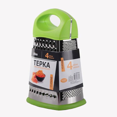 Терка LaDina 4 плоскости, пластмас. руч. (25см) №4000100-8 /36/12