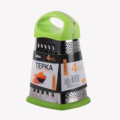 Терка LaDina 4 плоскости, пластмас. руч. (22см) №4000100-10 /72/36