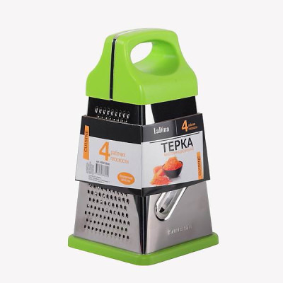 Терка LaDina 4 плоскости, пластмас. руч. (23см) №4000100-6 /36/12