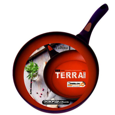 Сковорода TERRACOTTA алюминиевая с антипригарным покрытием Д22см 50022/6