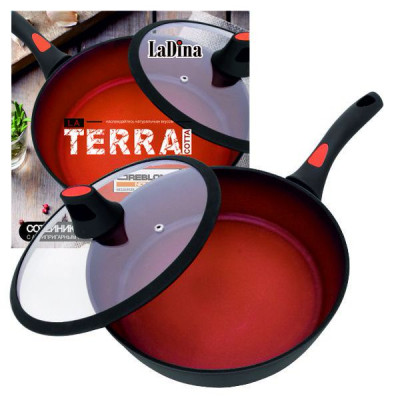Сотейник TERRACOTTA алюминиевый с антипригарным покрытием Д26см со съёмной ручкой  52026/6