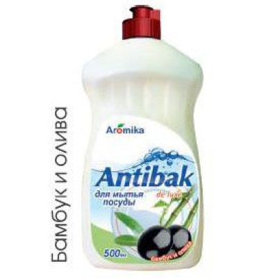 "ANTIBAK de LUXE" 500мл д/посуды Бамбук и олива 1717/15