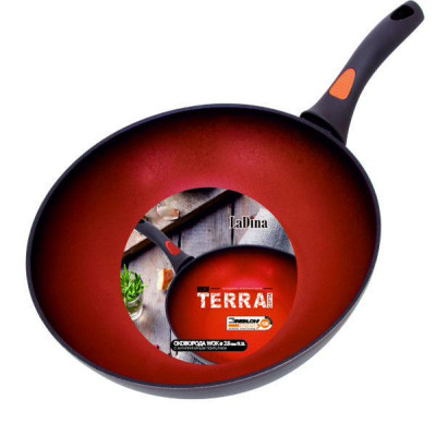 Вок TERRACOTTA алюминиевый с антипригарным покрытием Д28см 53028/6