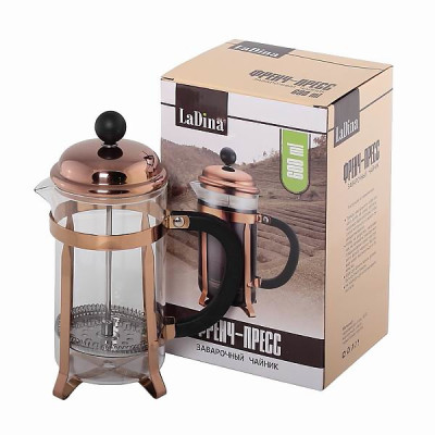 Френч пресс заварочный чайник 600 ml артикул 60006/24