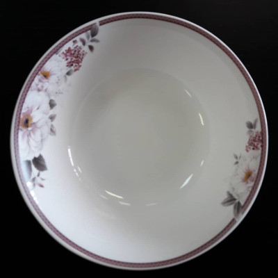 Тарелка глубокая стеклокерамическая 6,5" № nrw 65w/48/6