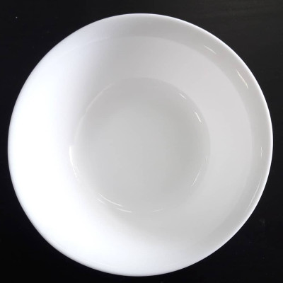 Тарелка глубокая стеклокерамическая 10,5" № nrw 105w(белая)/18/3
