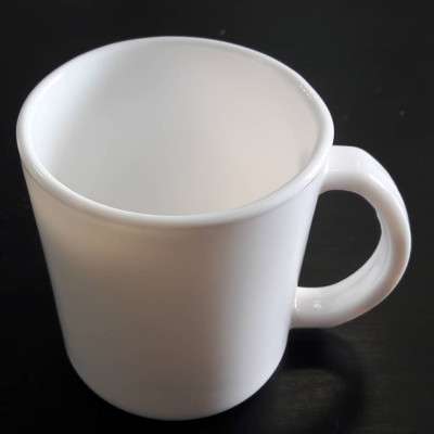 Кружка стеклокерамическая 230 ml № m230s(белая)/60/6