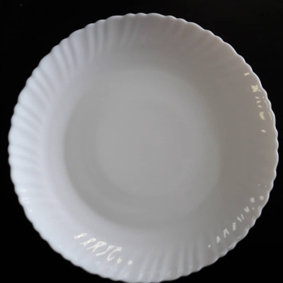 Тарелка стеклокерамическая 10,5" № nhp 105(белая)/24/6